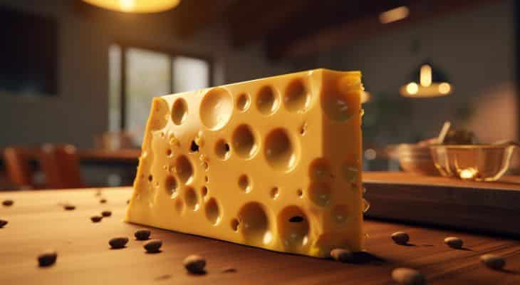 Swiss cheese is a part of low-calorie diet.